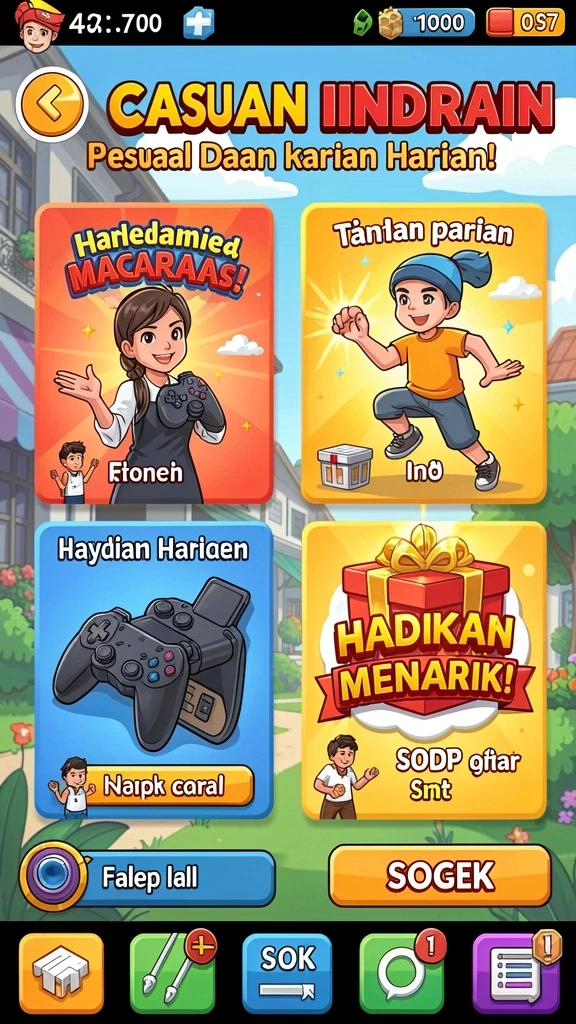 Menunjukkan karakter baru yang ditambahkan dalam pembaruan.