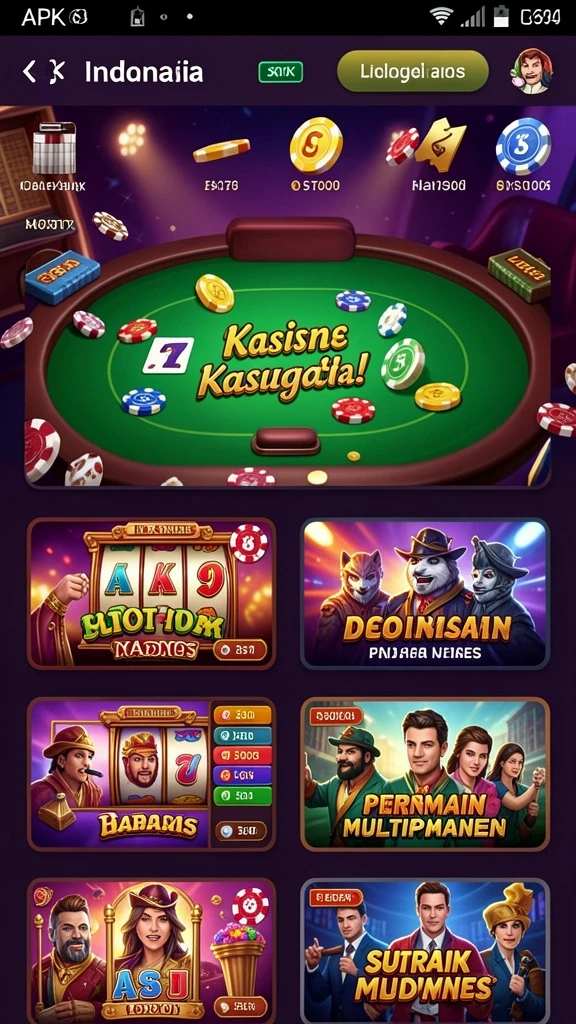 Tampilan awal yang menarik dan mudah dinavigasi.