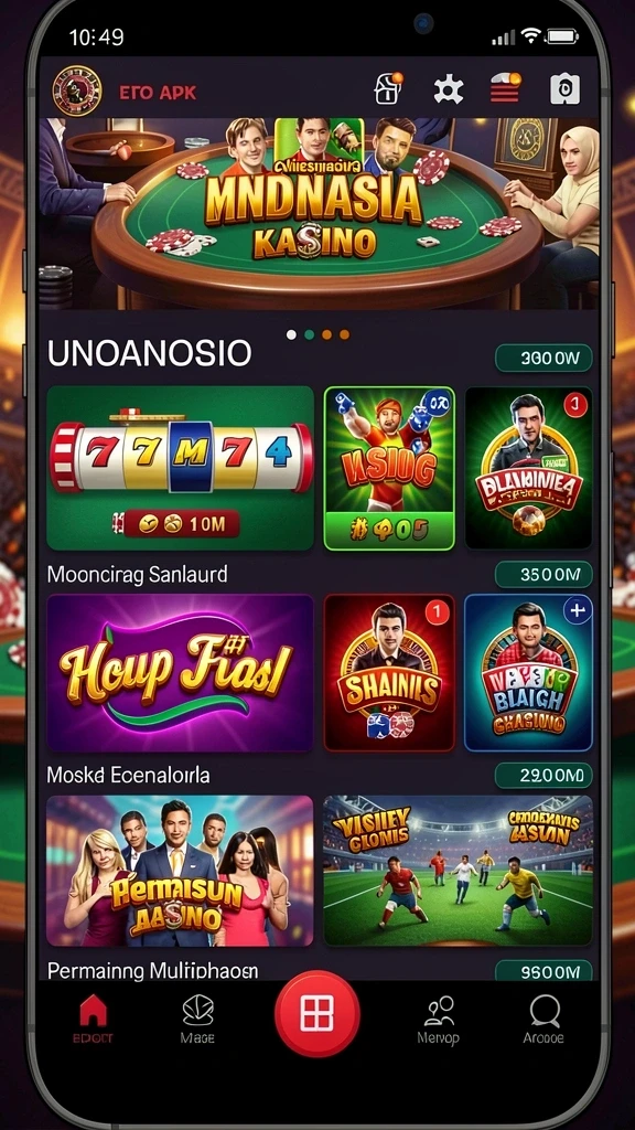 Tampilan grafik yang menakjubkan dalam game.
