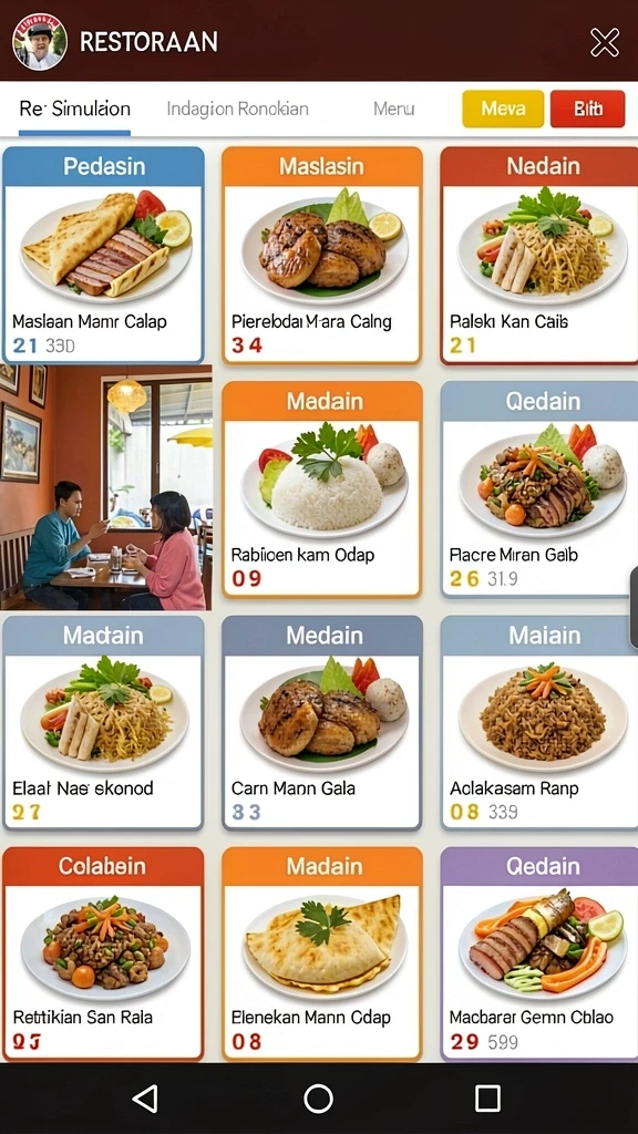 Tampilan antarmuka yang user-friendly.