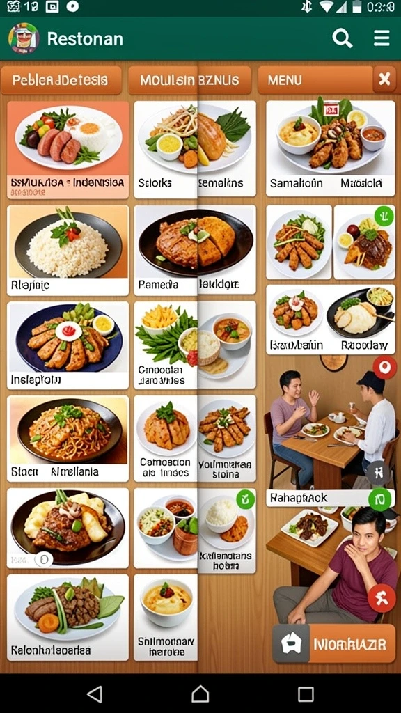 Tampilan antarmuka yang menarik dan user-friendly.