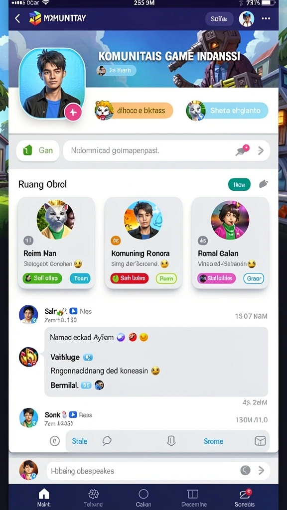 Tampilan antarmuka yang user-friendly.
