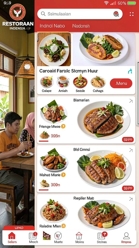 Tampilan awal yang menarik dan informatif.