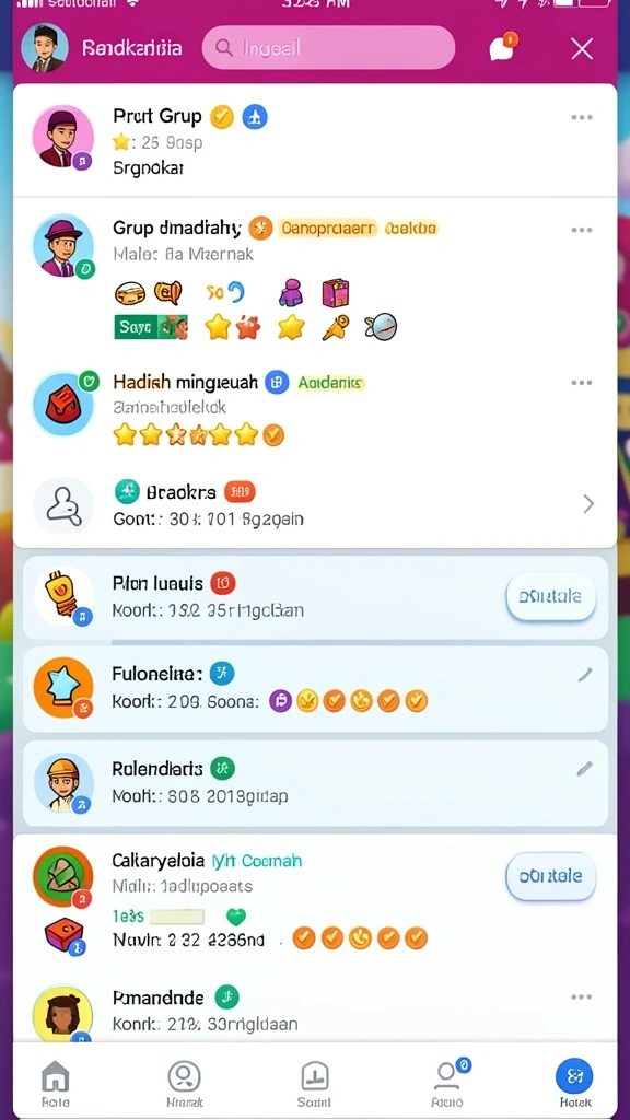 Screenshot memperlihatkan momen interaksi antar pemain.