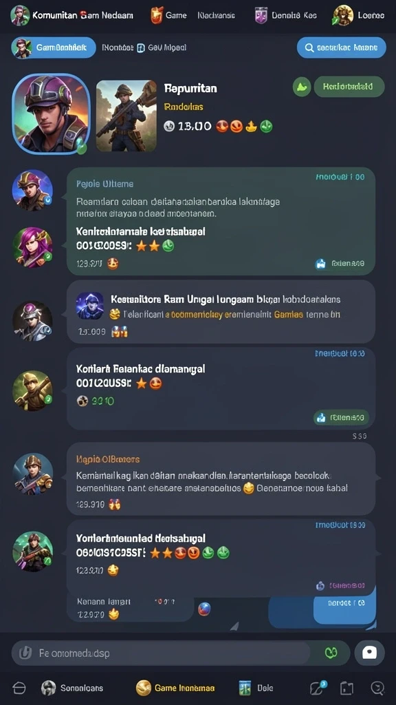 Fitur permainan interaktif yang menghibur pengguna.