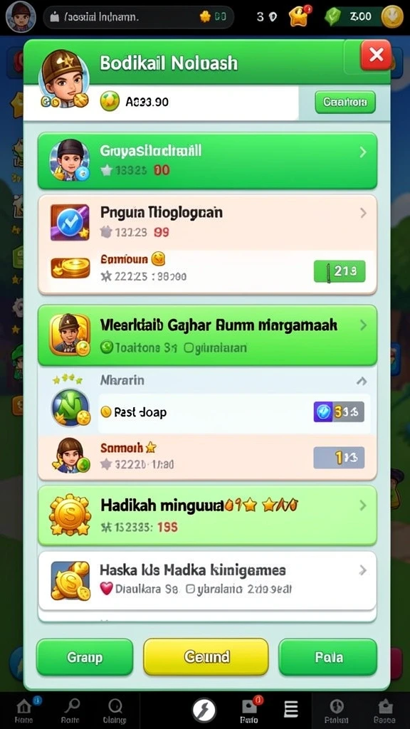Interaksi sosial antar pemain yang seru dan aktif.