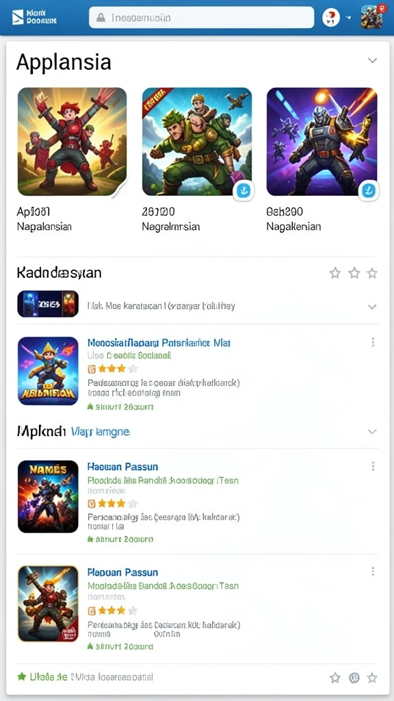 Tampilan awal dengan karakter utama yang siap beraksi.