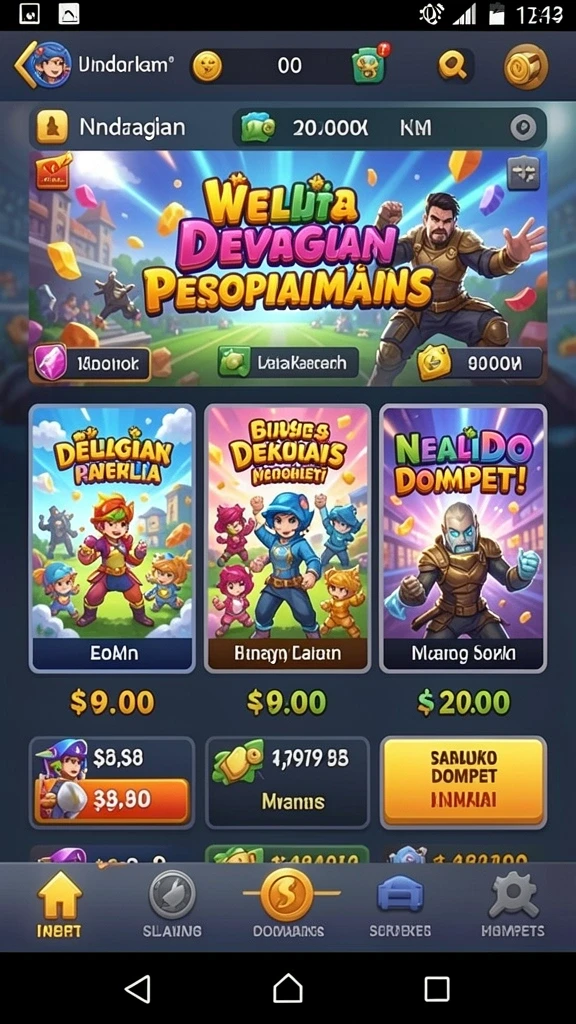Tampilan awal game yang menarik.