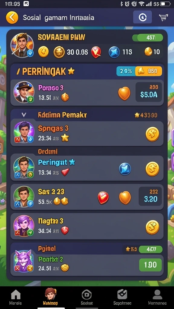 Tangkapan layar saat pemain meraih skor tertinggi.