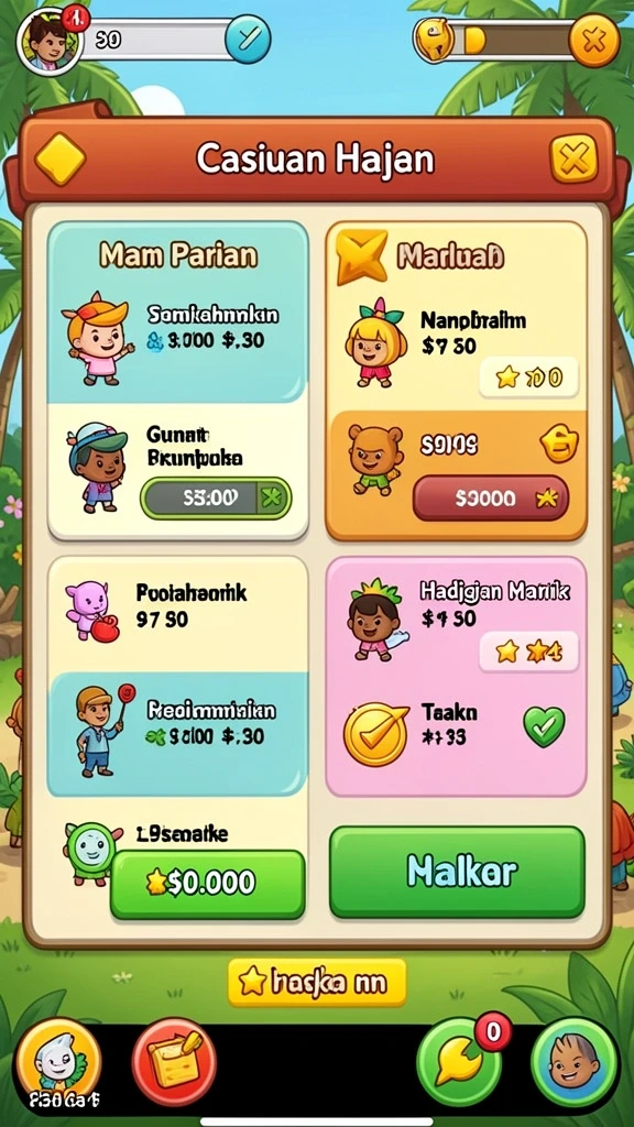 Misi harian yang penuh tantangan dan hadiah menarik.