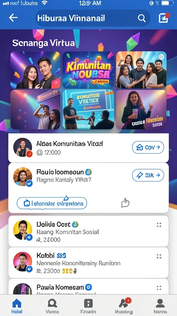 Tangkapan layar menunjukkan antarmuka pengguna yang menarik.