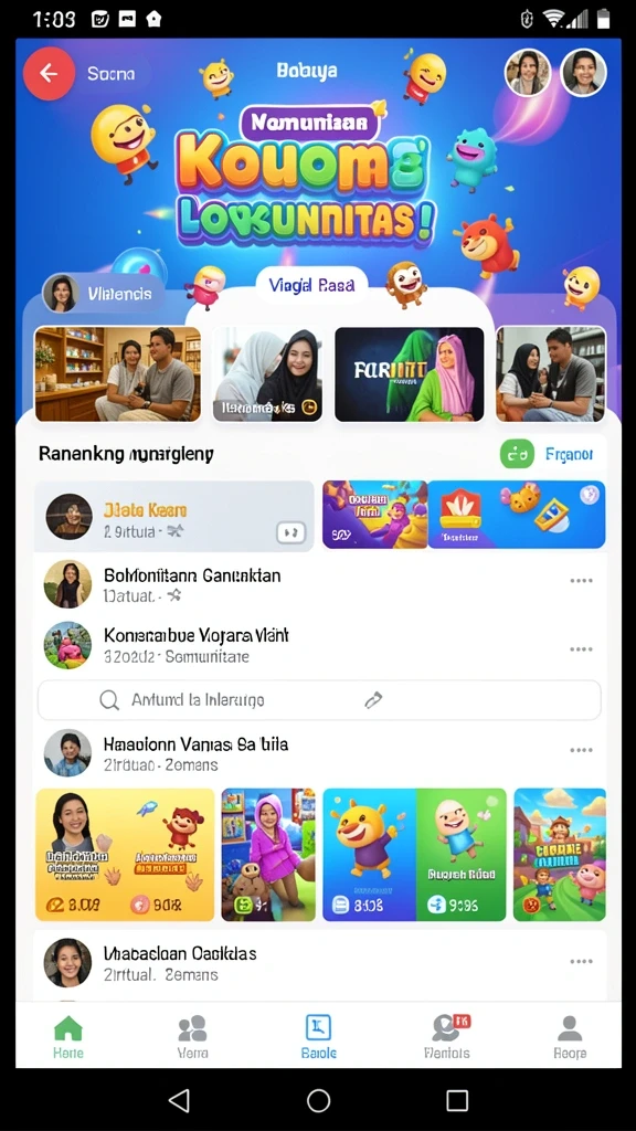 Tampilan antarmuka yang menawan dan mudah dinavigasi.