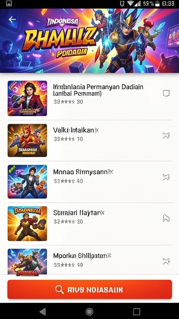 Tampilan antarmuka yang menarik dan interaktif.
