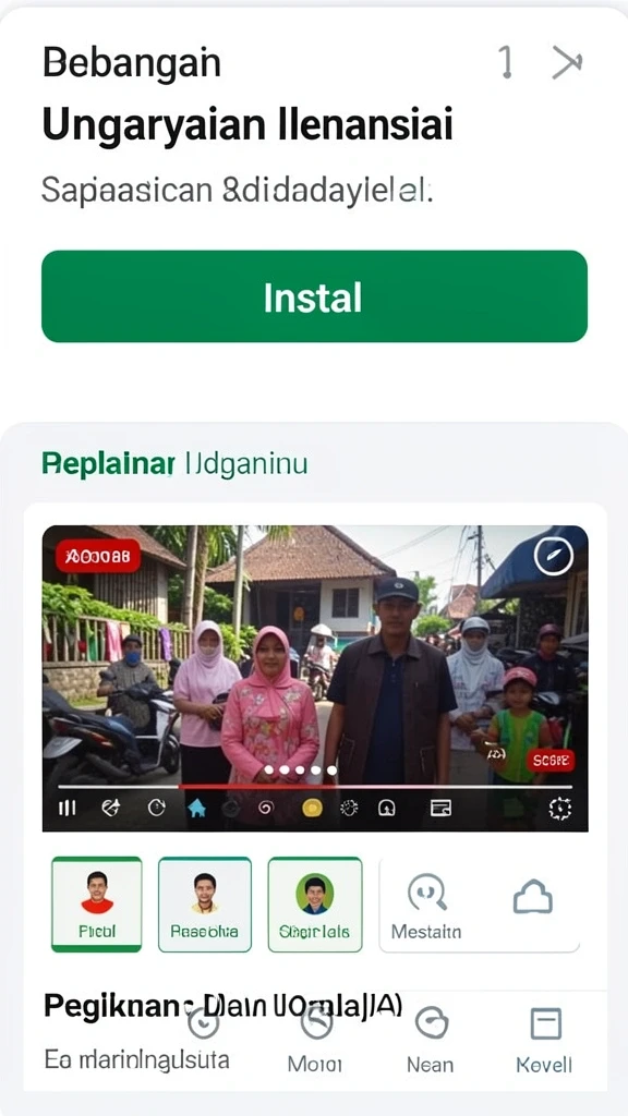 Tampilan antarmuka utama yang menarik dan mudah digunakan.