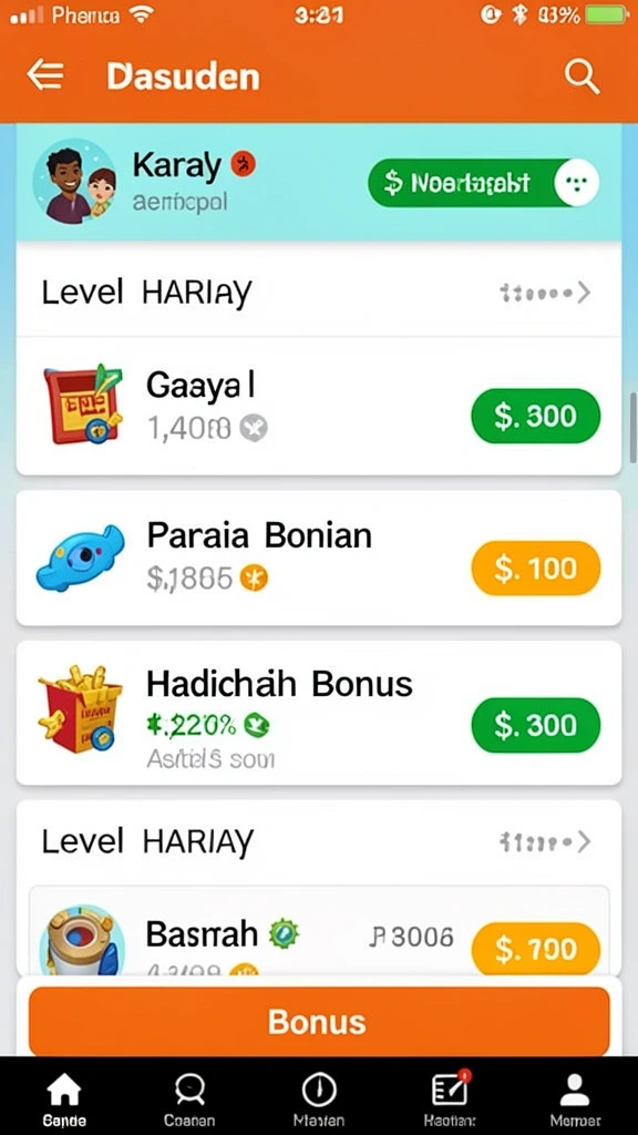 Beragam permainan seru untuk dinikmati.
