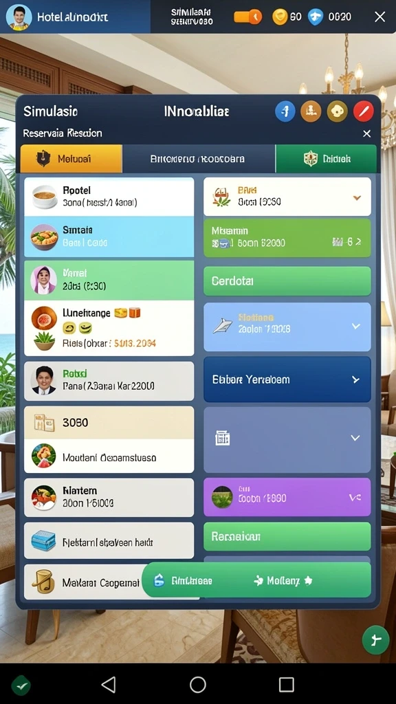 Gambar ini menampilkan tampilan menu upgrade karakter yang menarik.