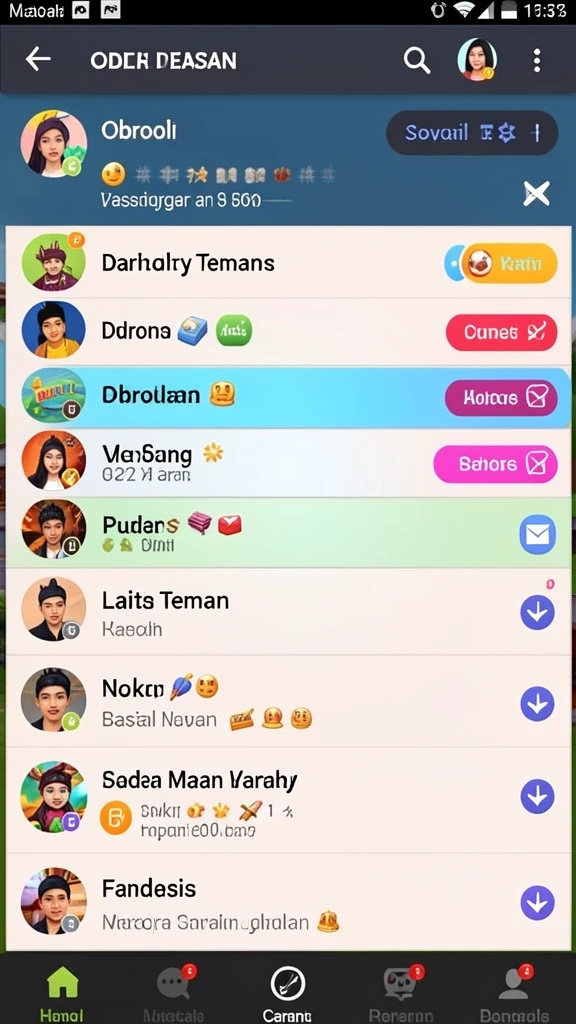Tampilan awal aplikasi VISITORBET yang menarik dan informatif.