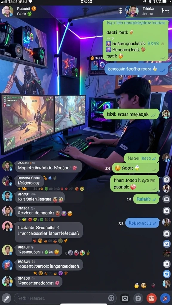 Interaksi pemain dalam mode multiplayer yang seru.